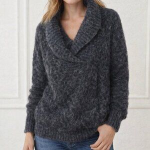 Talula Babaton, size m, wool/alpaca blend long sleeve sweater, V neck